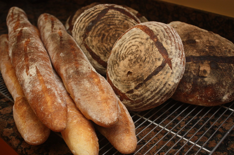 bread baked in a haussler stone oven